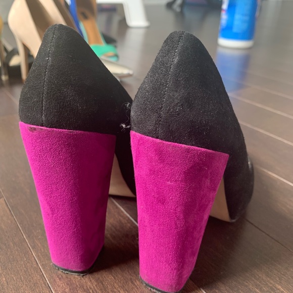 Zara Color Block Chuck High Heel Shoe Size 6 - Picture 3 of 6